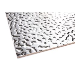   JP Decor waved wall panel - METALLIC MIRRORED SILVER - 280 x 120 x 0.9 cm